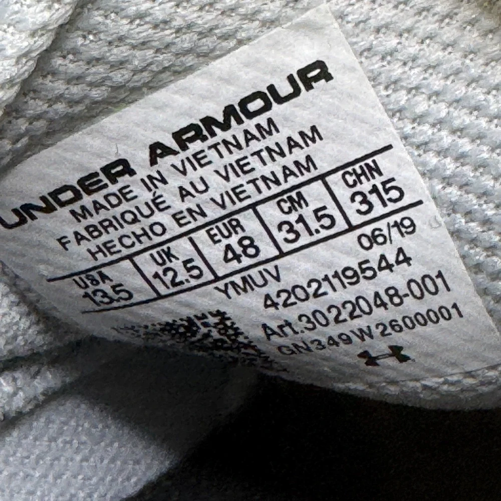 Under Armour SC 3Zero III Mens Size 13.5 Basketball Shoes‎ Black Sneakers Curry